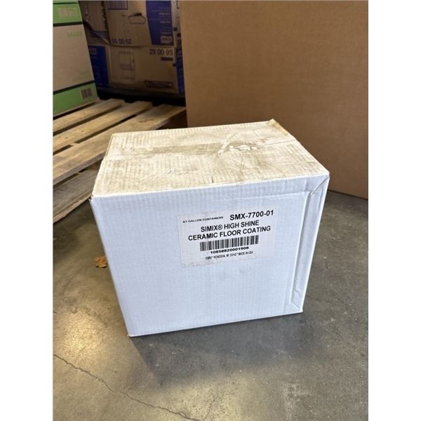 NEW CASE OF SIMIX HIGH SHINE CERAMIC FLOOR CLEANER - 4  1GALLON JUGS PER CASE