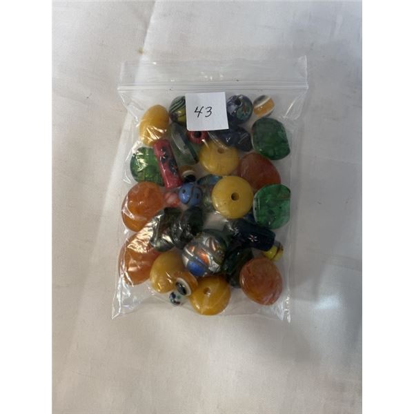 BAG OF BEADS FOR STRINGING 3 BRACELETS