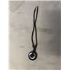 Image 1 : BLACK ALASKAN DIAMOND HEMETITE PENDANT BEADS NECKLACE