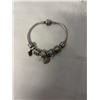 Image 2 : 925 STERLING SILVER PANDORA CHARM BRACELET, MOST CHARMS MARKED 925 IN BOX