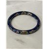Image 3 : ANTIQUE CLOISSONE HINGED BANGLE