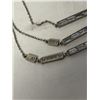 Image 3 : VINTAGE TRIPLE STRAND W/ STONES ARMANI EXCHANGE NECKLACE