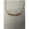 Image 2 : GOLD COLOUR ENAMEL LADYBUGS NECKLACE MARKED 18K GP