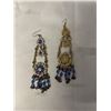Image 2 : PAIR OF VINTAGE RHINESTONES CHANDELIER EARRINGS
