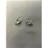 Image 2 : PAIR OF HAND CRAFTED STERLING SILVER W/ MOONSTONE EARRINGS EACH MARKED 925