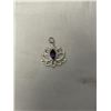 Image 1 : STERLING SILVER CELTIC DESIGN W/ AMETHYST STONE PENDANT, MARKED 925