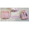 Image 2 : 2 NEW PINK KNITTED 3PC WINTER TOQUE, NECK WARMER  AND MOUTH COVER