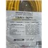 Image 2 : NEW 75FT INDOOR OUTDOOR HEAVY DUTY LIGHTED 3 WIRE EXTENSION CORD, YELLOW 16AWG