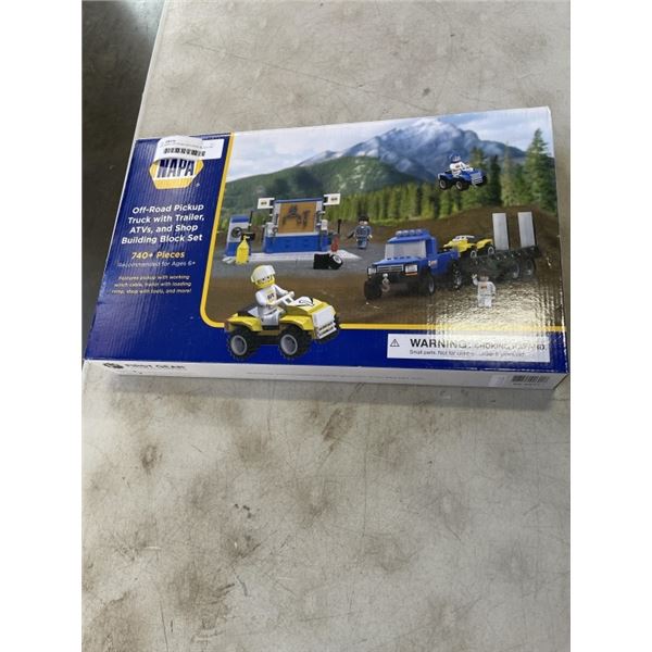 NEW NAPA OFF ROAD BUILDING BLOCK SET