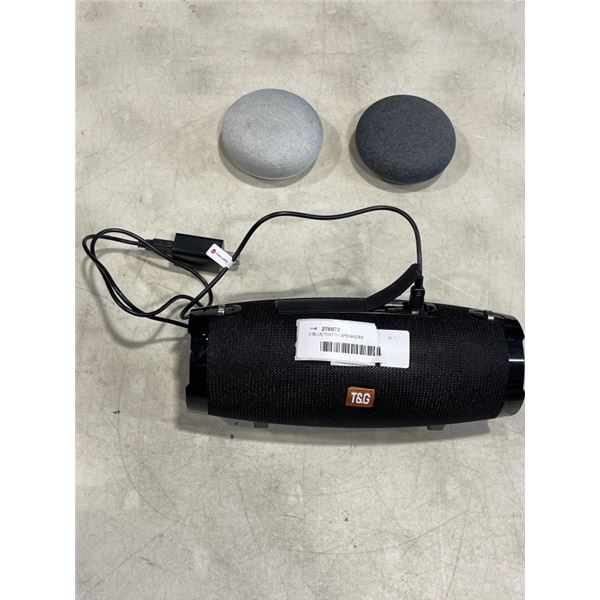3 BLUETOOTH SPEAKERS