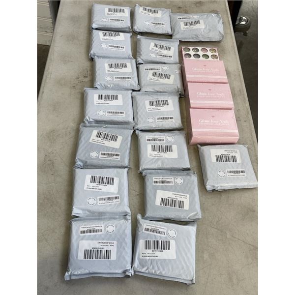 ASSORTED NEW NAIL AND GLITTER BEAUTY ITEMS
