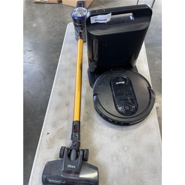 SHARK ROBOT VACUUM AND CORDLESS VACUUM