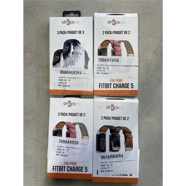 4 2-PACKS OF REPLACEMENT BANDS FOR FITBIT CHARGE 5