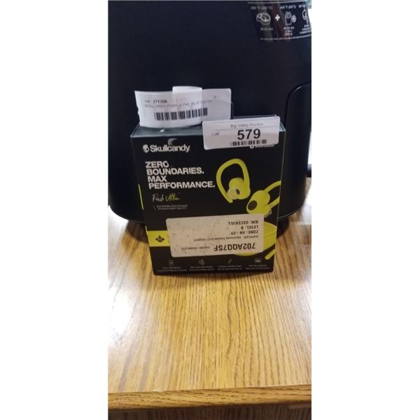 SKULLCANDY PUSH ULTRA  BLUETOOTH WIRELESS SPORT EARBUDS, TESTED WORKING