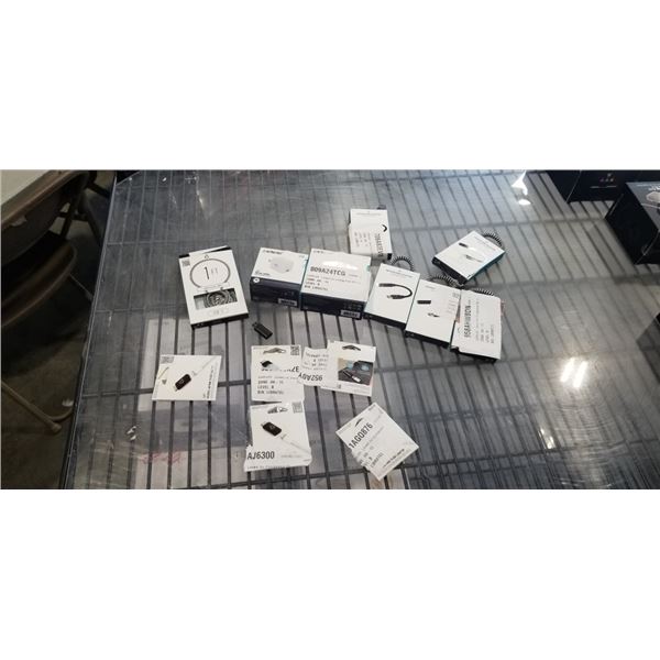 ASSORTED LBT ADAPTORS, MINI WALL CHARGERS, CONNECTORS ETC