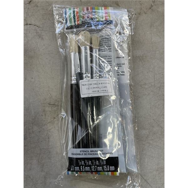 NEW CASE OF 72 PACKS OF PAINT BRUSH SETS
