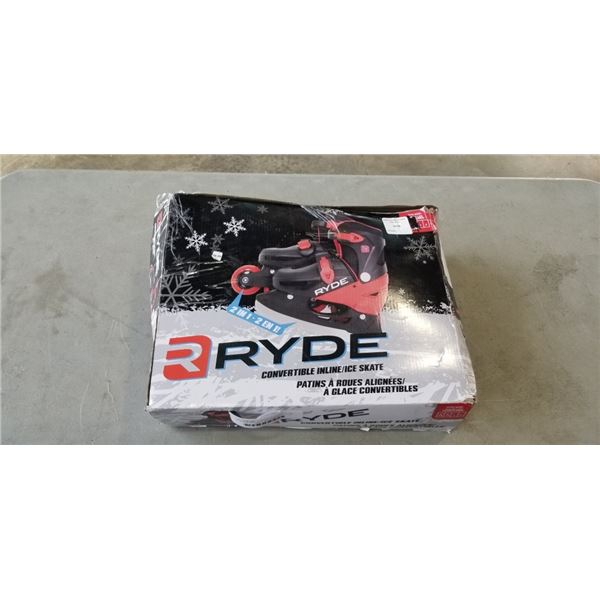 NE WPAIR OF YOUTH ADJUSTABLE SKATES, SIZE Y12-13, AND 1-2