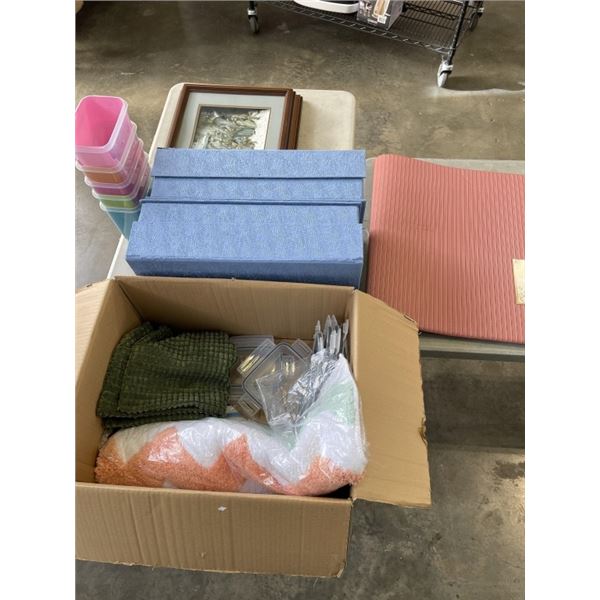 ASSORTED NEW FOOD AND STORAGE CONATINERS, BOXES ETC