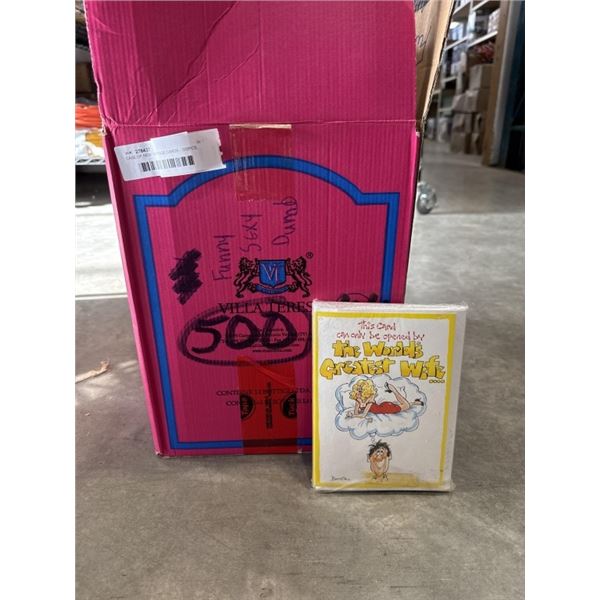 CASE OF NEW VINTAGE CARDS - 500PCS, MIXED CARDS