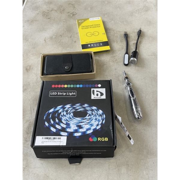 NEW RGB LED ATRIP LIGHT WITH FOLDIJG SOLAR POWER BANK CHARGER, ELECTRONIC ACUPUNCTURE PEN, USB FLASH