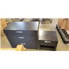 Image 1 : BLACK 3 DRAWER DRESSER AND NIGHTSTAND