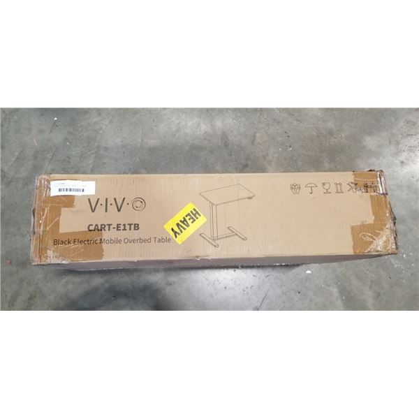 VIVO BLACK ELECTRIC MOBILE OVERBED TABLE