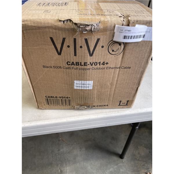 500FT VIVO CAT 6 FULL COPPER OUTDOOR ETHERNET CABLE