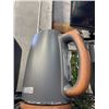 Image 2 : AS NEW OPEN BOX HADEN DORCHESTER GREY ELECTRIC KETTLE 1.7L  - TESTED WORKING, RETAIL $199