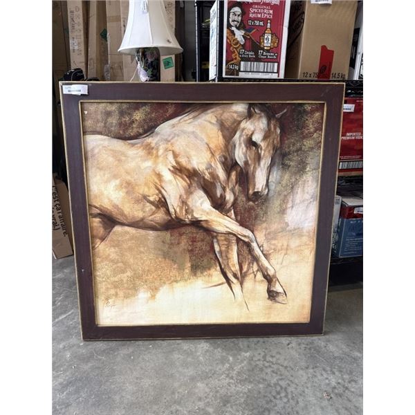 FRAMED HORSE CANVAS
