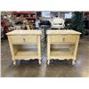 Image 1 : PAIR OF FRENCH PROVINCIAL 1 DRAWER NIGHTSTANDS