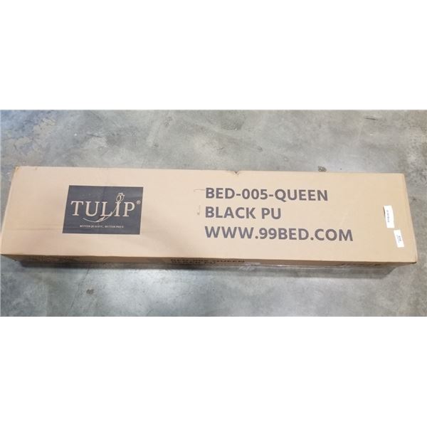 BRAND NEW TULIP QUEENSIZE PLATFORM BEDFRAME IN BLACK MODEL BED-005