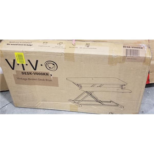 VIVO VINTAGE BROWN DESK RISER