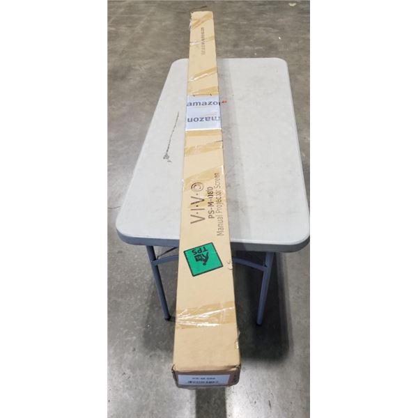 VIVO 80 INCH MANUAL PROJECTOR SCREEN