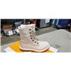 Image 3 : NEW TIMBERLAND AUTHENTIC WP FLEECE FOLD DOWN NATURAL NUBUCK BOOTS, SIZE WOMENS 6