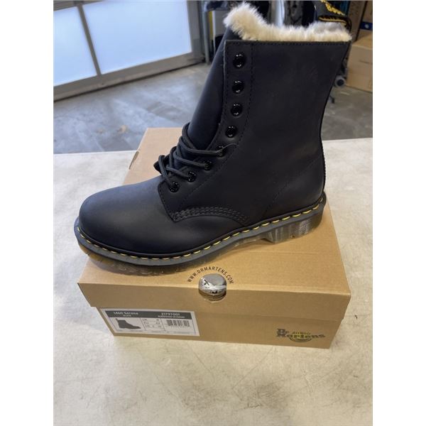 NEW DR. MARTENS AIR WAIR 1460 SERENA  BLACK BURNISHED WYOMING, SIZE US 10 WOMEN