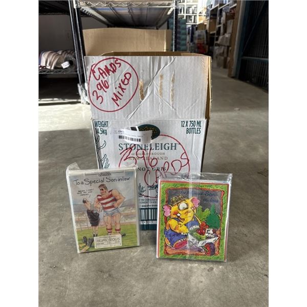 CASE OF NEW VINTAGE CARDS - 396PCS, MIXED CARDS