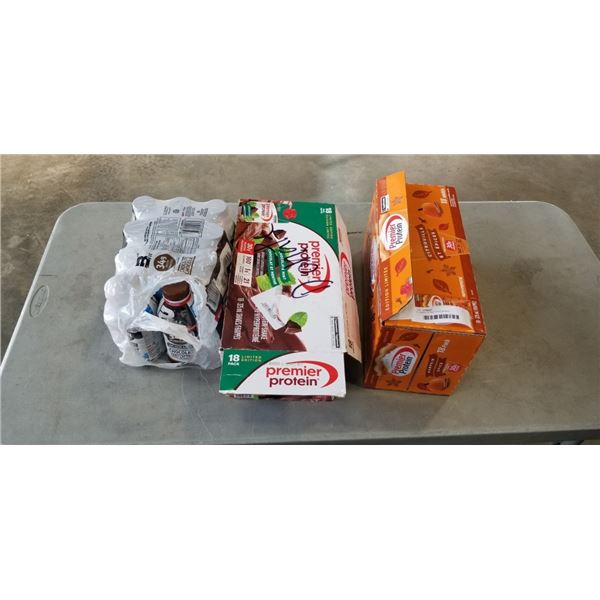 3 CASES OF PROTEIN DRINKS