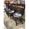 Image 2 : 4 MODERN SWIVEL BAR STOOLS