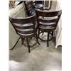Image 4 : 4 MODERN SWIVEL BAR STOOLS