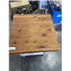 Image 4 : BUTCHER BLOCK TOP KITCHEN ISLAND, 24 X 24 INCH