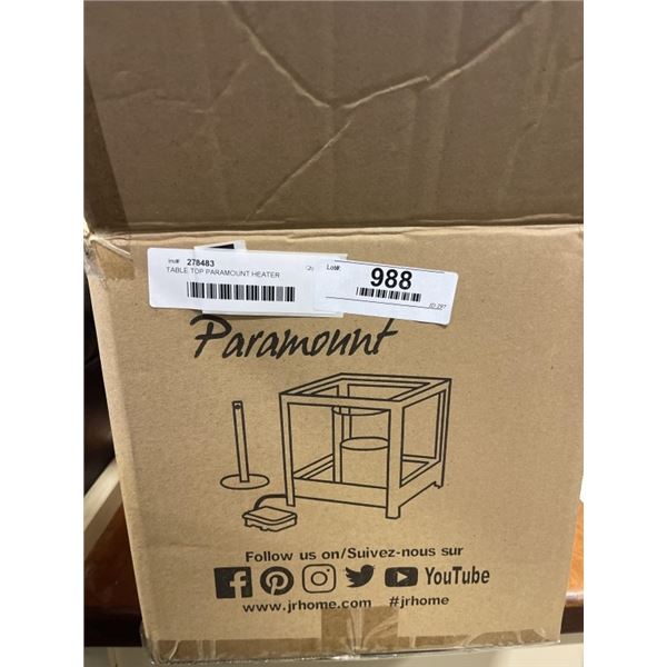 TABLE TOP PARAMOUNT HEATER