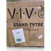 Image 2 : VIVO TV FLOOR STAND WITH SEHLVES