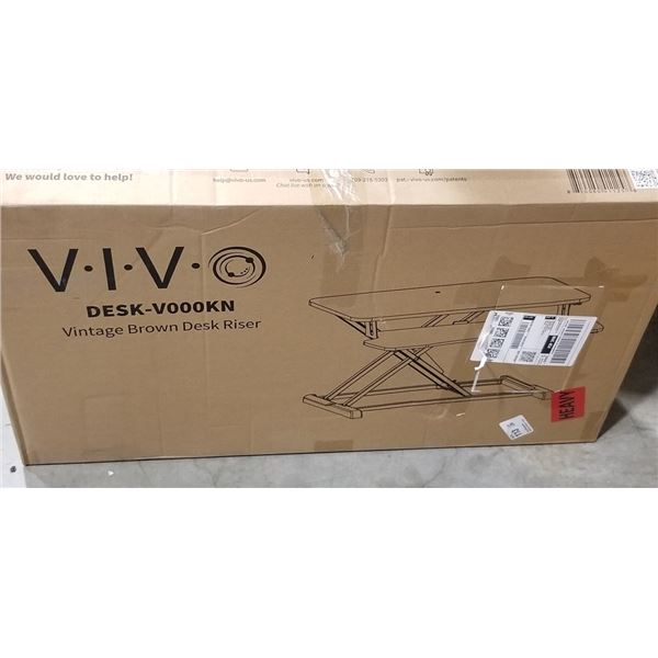 VIVO VINTAGE BROWN DESK RISER