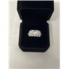 Image 1 : NEW PLATINUM PLATED 1.0CT SIMULATED DIAMOND (CZ) MANS RINGS, RESIZEABLE