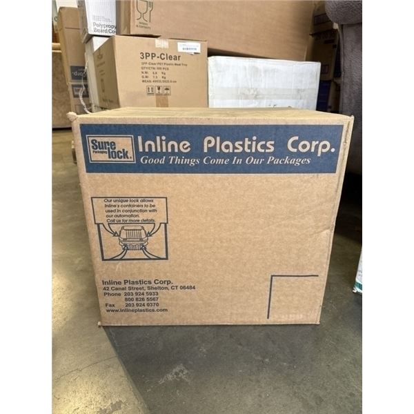 NEW CASE HINGED PLASTIC TO GO CONTAINERS - 250PCS PER BOX