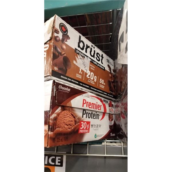 2 CASES OF PROTEIN DRINKS, ONE IS PARTIAL, BB 2027