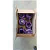 Image 2 : NEW CASE OF DARK PURPLE GIFT RIBBON, 120 ROLLS OF 66FT