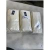 Image 1 : 3 NEW 4PACKS OF FINE COTTON VELOUR TOWEL WITH LACE, IVORY