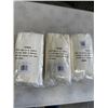 Image 3 : 3 NEW 4PACKS OF FINE COTTON VELOUR TOWEL WITH LACE, IVORY