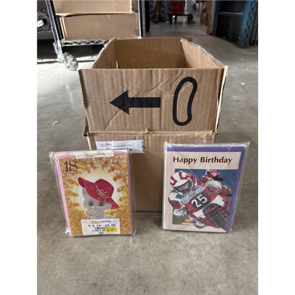 CASE OF NEW VINTAGE CARDS - 336PCS, BIRTHDAY WISHES, JUST FOR YOU